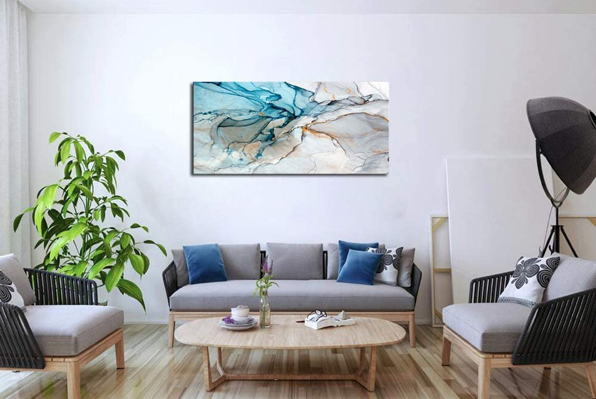 Framed Large 28x56 Inch Abstract Wall Art Giclee Print