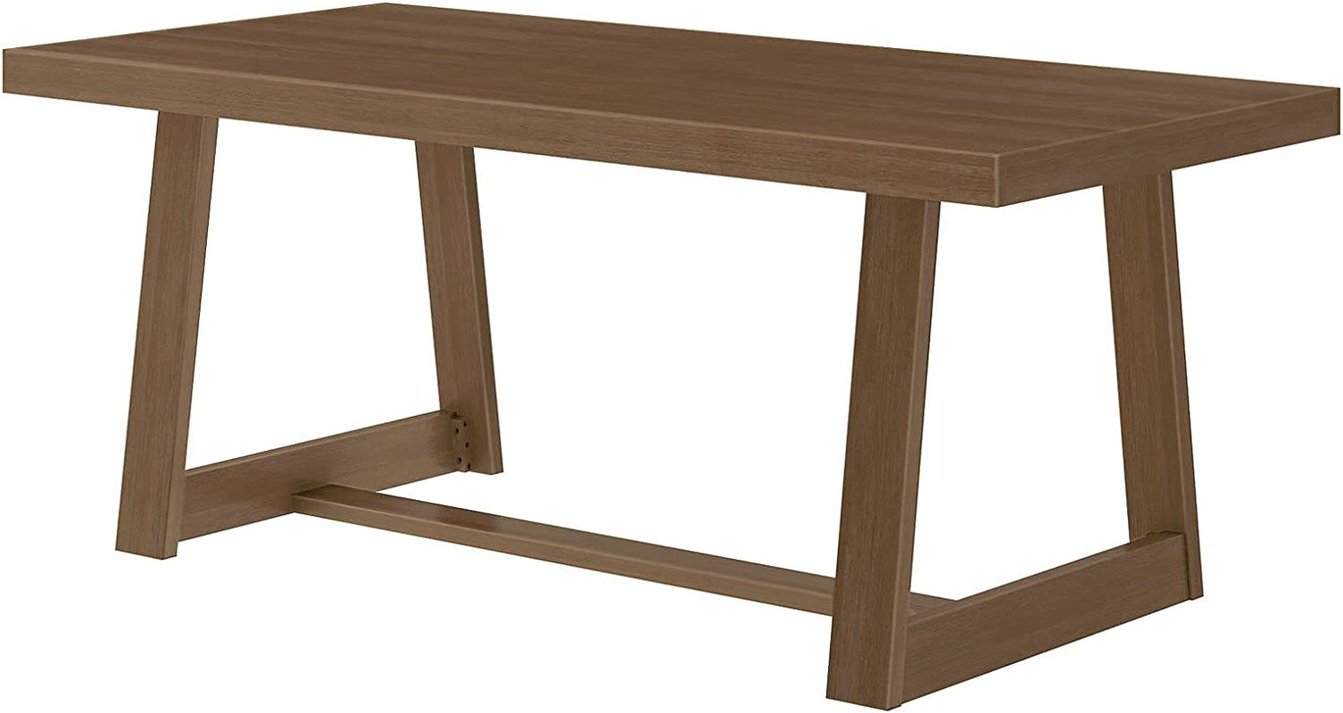 Pecan Wood Dining Table For Six Farmhouse Collection