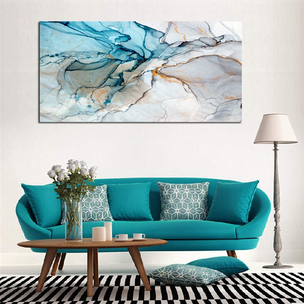 Framed Large 28x56 Inch Abstract Wall Art Giclee Print