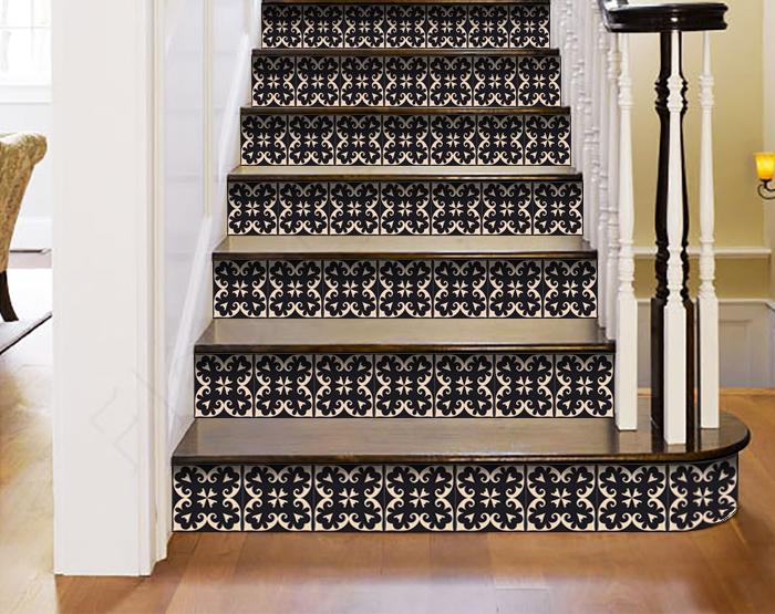 Decorative Tile stickers set of 24 Peel & Stick