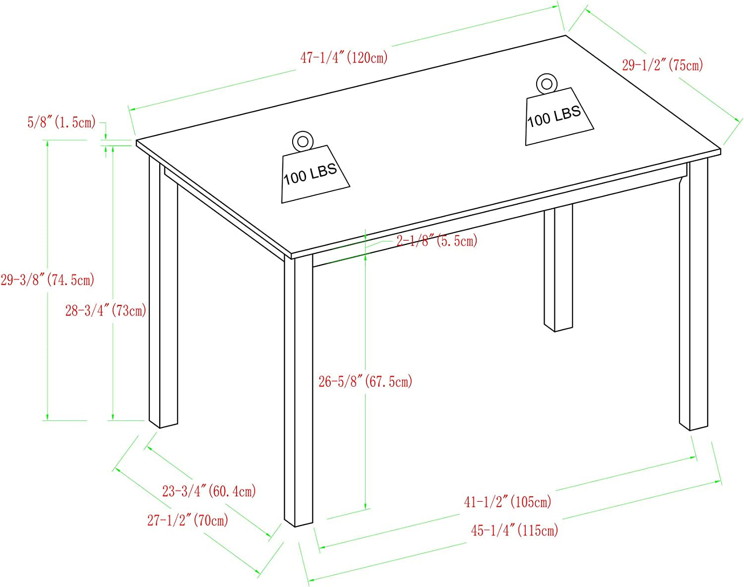 Navy Blue Farmhouse Dining Table And X Back Chairs Set