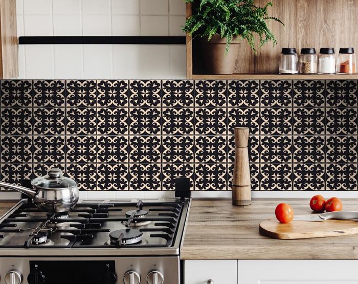 Decorative Tile stickers set of 24 Peel & Stick