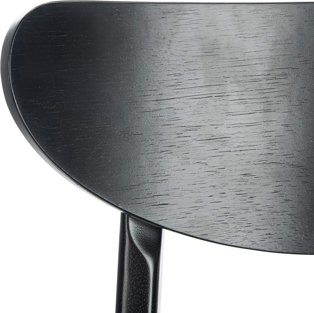 Home Lucca Retro Black And Grey Cushion Dining Chair Set 2