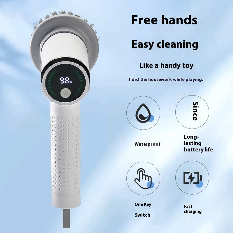 Multifunctional Smart Display Electric Cleaning Brush Wireless Kitchen