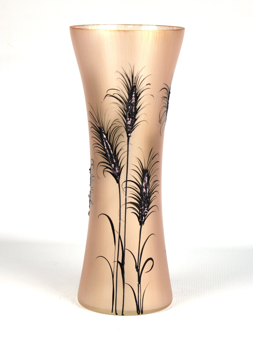 floor lilac art decorative glass vase 7756/360/sh328