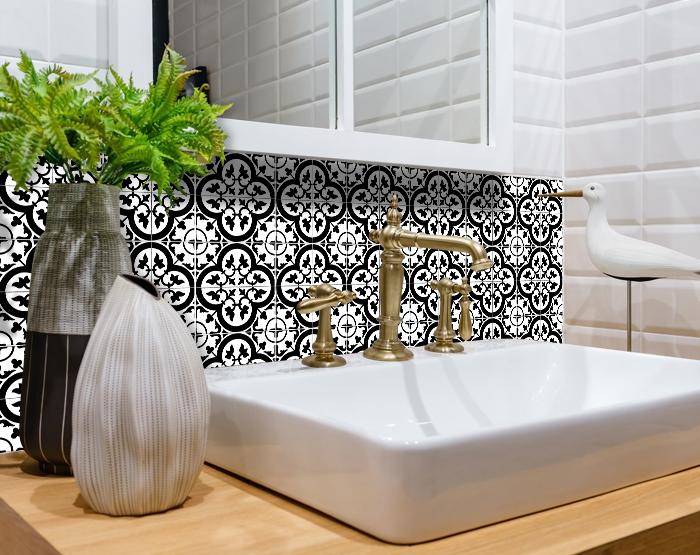 Decorative Tile stickers set of 24 Peel & Stick