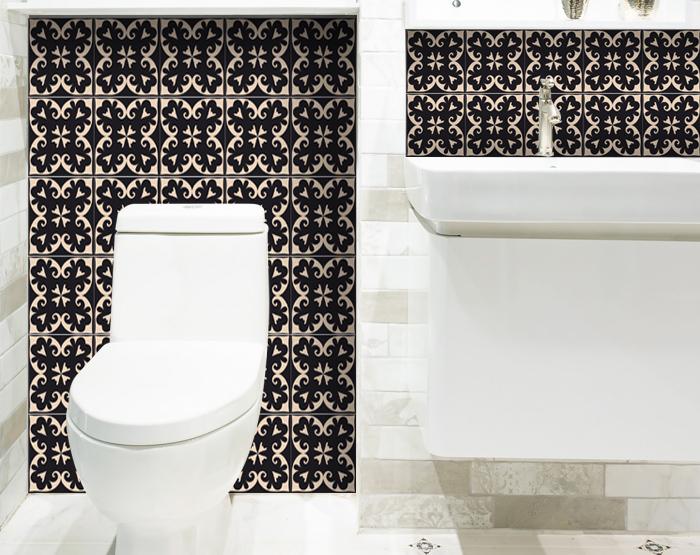 Decorative Tile stickers set of 24 Peel & Stick