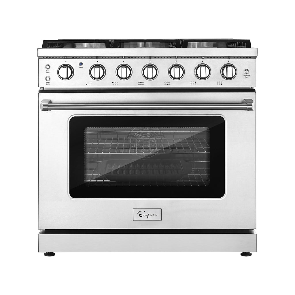 Empava 36GR11 36 in. Pro-Style Slide-in Single Oven Gas Range