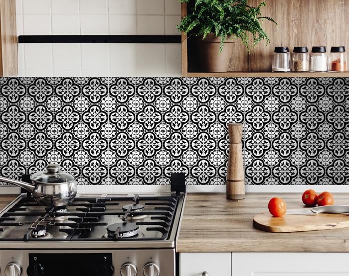 Decorative Tile stickers set of 24 Peel & Stick