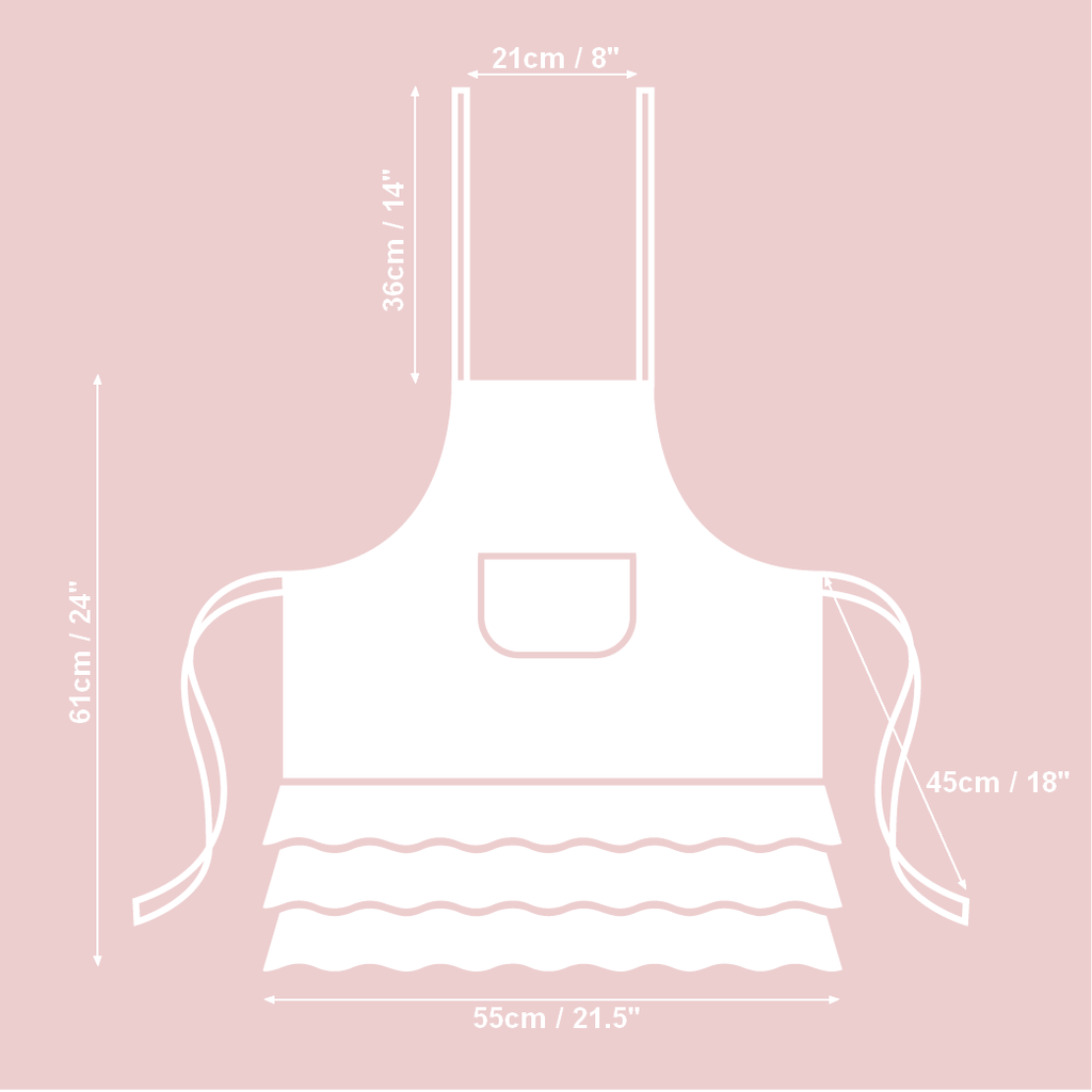 Kids Apron, Cotton-Linen Mix, Printed | Lemon Linen