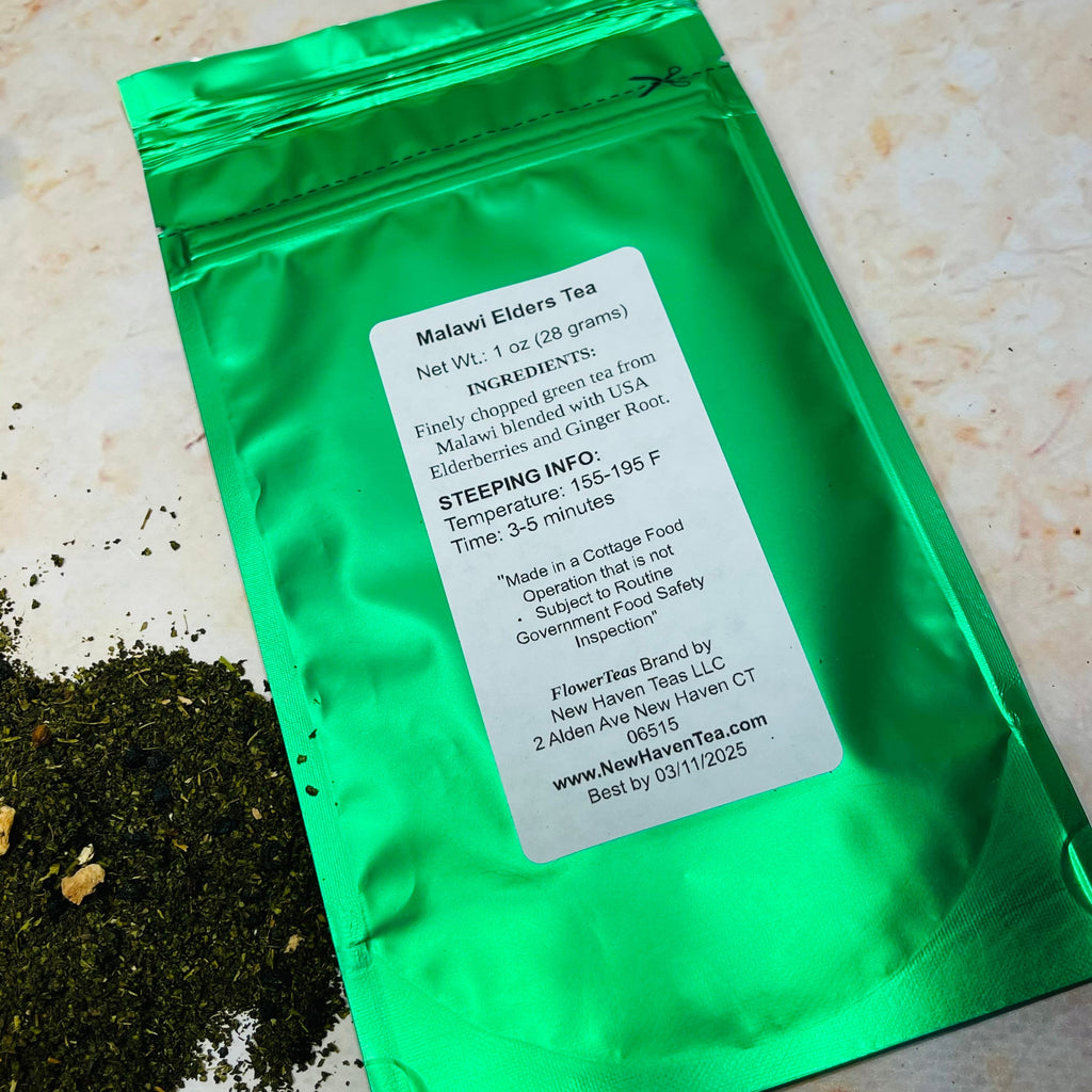 Malawi Elders Green Elderberry Loose Leaf Tea