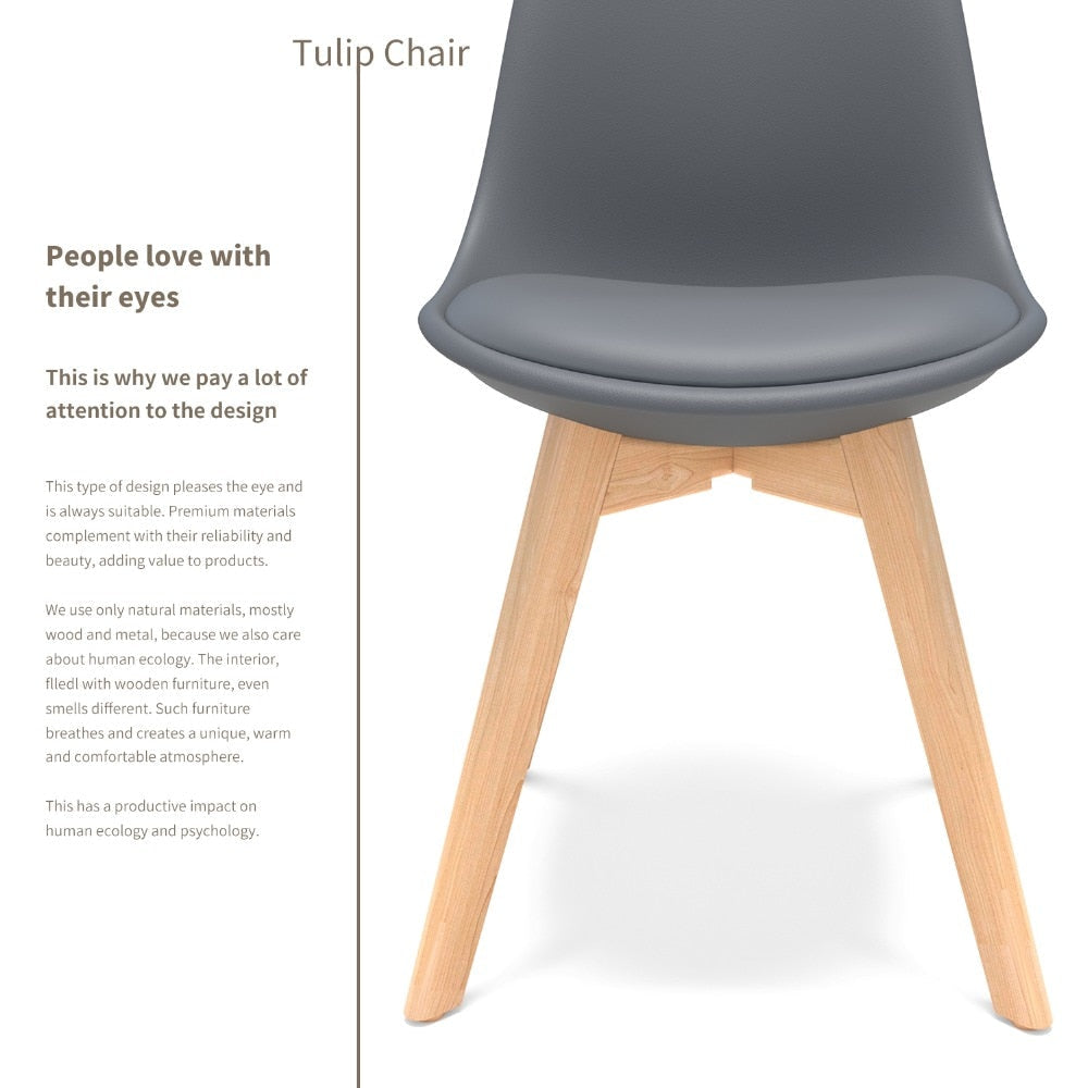 2882Home™ Mid-Century Modern Dining Chair DAW Shell - 4PCS/SET